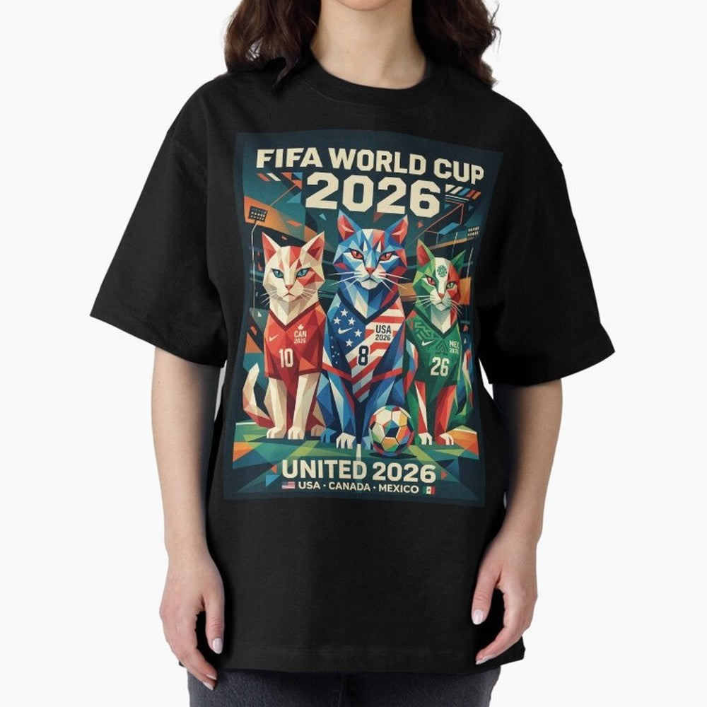 The Cats Football World Cup Classic T-Shirt Bring Retro Soccer Energy to FIFA World Cup 2026 USA Canada Mexico for Fans of Messi, CR7 and Mbappe and Germany, Bringing Worldwide Fan Energy, Dramatic Goals, Stadium Lights and Championship