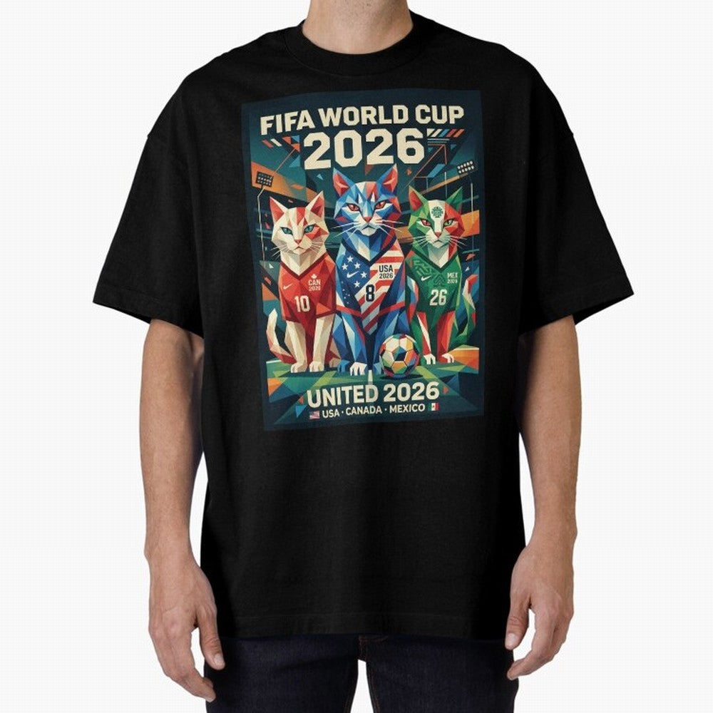 The Cats Football World Cup Classic T-Shirt Bring Retro Soccer Energy to FIFA World Cup 2026 USA Canada Mexico for Fans of Messi, CR7 and Mbappe and Germany, Bringing Worldwide Fan Energy, Dramatic Goals, Stadium Lights and Championship