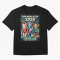 The Cats Football World Cup Classic T-Shirt Bring Retro Soccer Energy to FIFA World Cup 2026 USA Canada Mexico for Fans of Messi, CR7 and Mbappe and Germany, Bringing Worldwide Fan Energy, Dramatic Goals, Stadium Lights and Championship