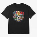 World Football 2026 USA Canada Mexico ¨C Soccer Fan Design Retro Travel Style Classic T-Shirt Share the Excitement of FIFA World Cup 2026 Group Stage Highlighting Mbappe, Argentina and Brazil Energy, Football History, Final Match Energy, Crowd