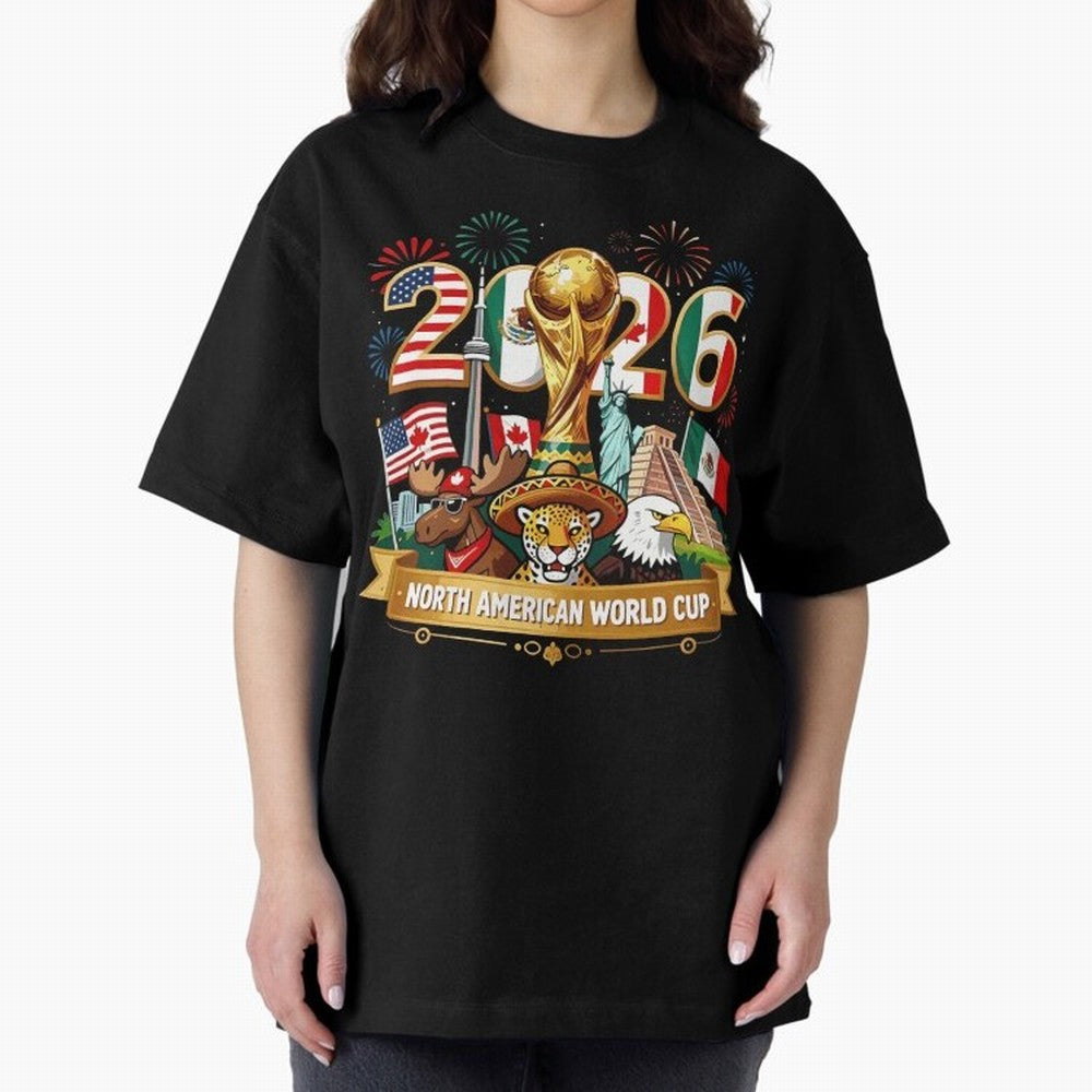 World Cup 2026 North America USA Canada Mexico Soccer Fan Classic T-Shirt Back Your Heroes with FIFA World Cup 2026 Filled with Neymar, Argentina, France and Brazil Energy, Stadium Chants, National Pride, Trophy Dreams and Unforgettable Football