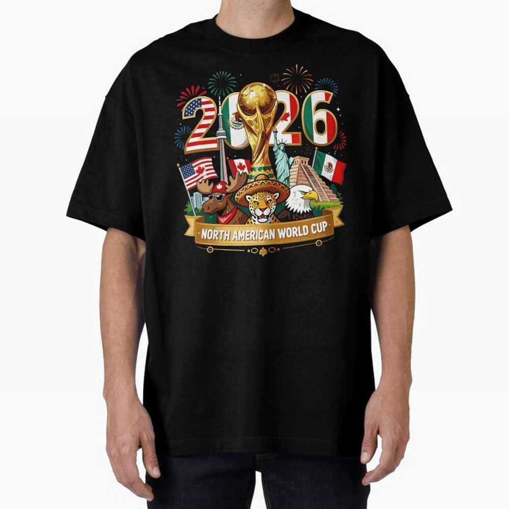 World Cup 2026 North America USA Canada Mexico Soccer Fan Classic T-Shirt Back Your Heroes with FIFA World Cup 2026 Filled with Neymar, Argentina, France and Brazil Energy, Stadium Chants, National Pride, Trophy Dreams and Unforgettable Football