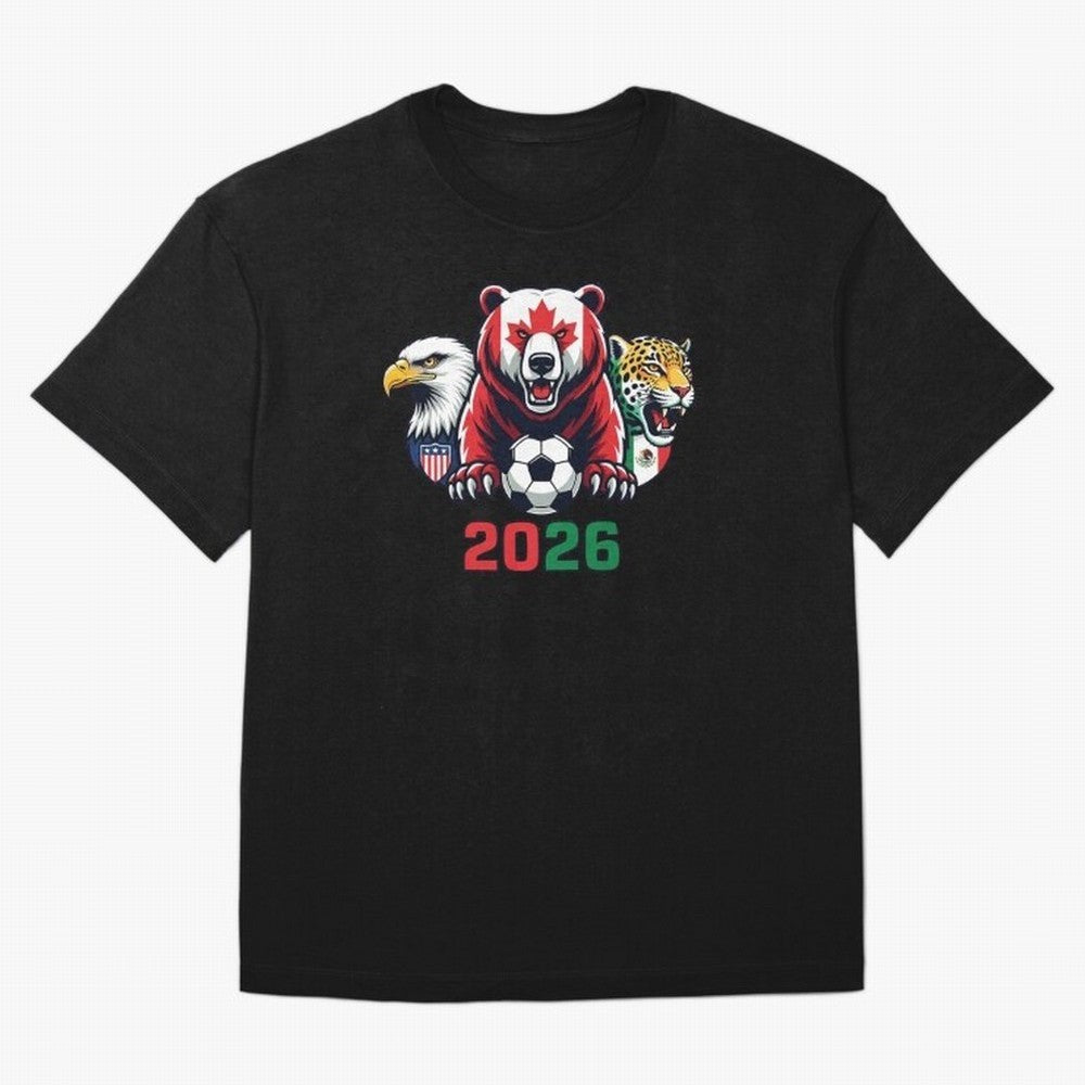 World Cup 2026 USA Canada Mexico Host Mascots Classic T-Shirt Treasure Match Day Hype around FIFA World Cup 2026, Neymar, England, Football Passion, Legendary Performances, Festival Vibes and Supporter Community; Perfect for Supporters Who Want