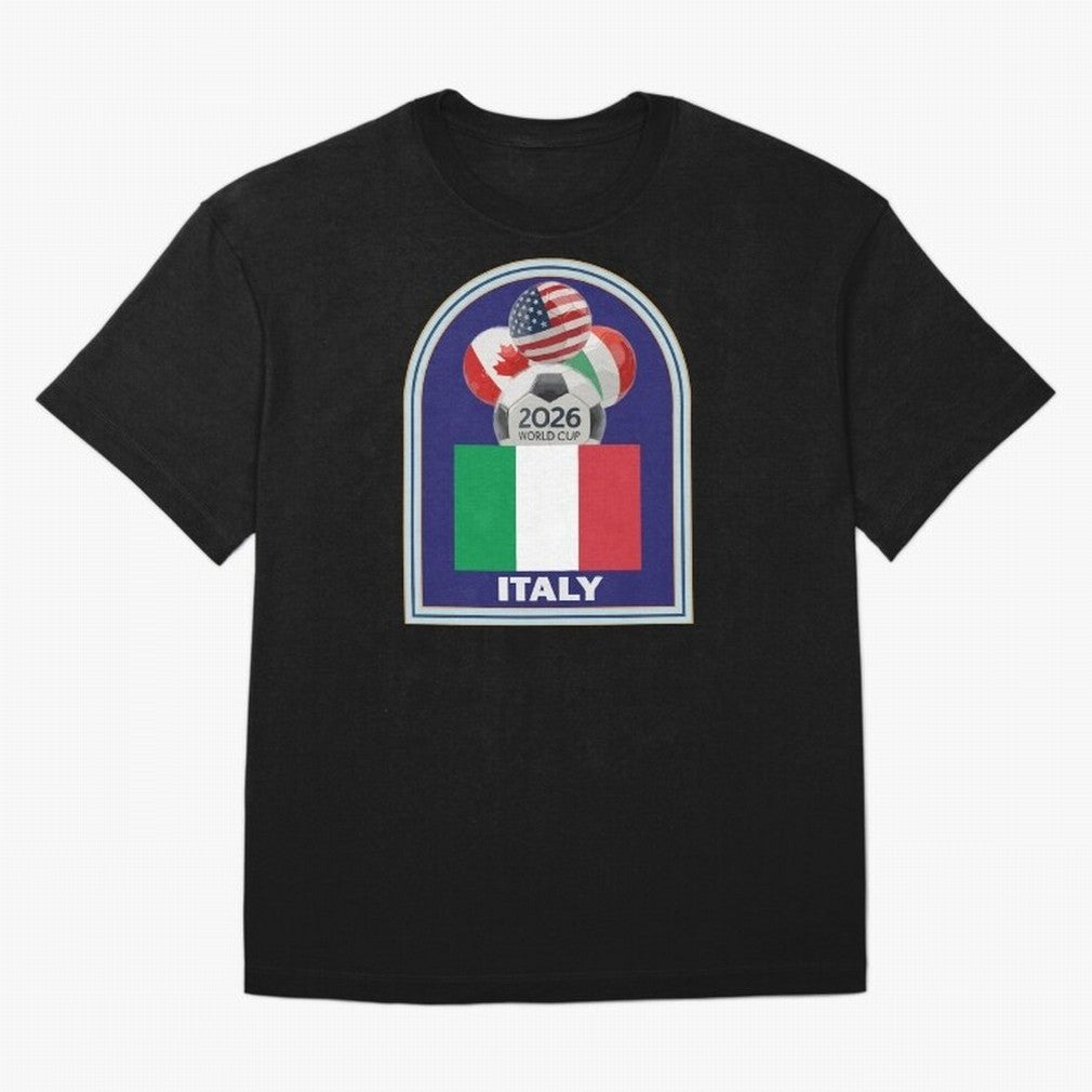 Italy 2026 Soccer T-shirt Classic T-Shirt Make Your Look Match Match Day Hype around FIFA World Cup 2026 Group Stage, Cristiano Ronaldo, Brazil, Portugal and Argentina, Soccer Culture, Superstar Moments, National Team Dreams and Competitive Fire;