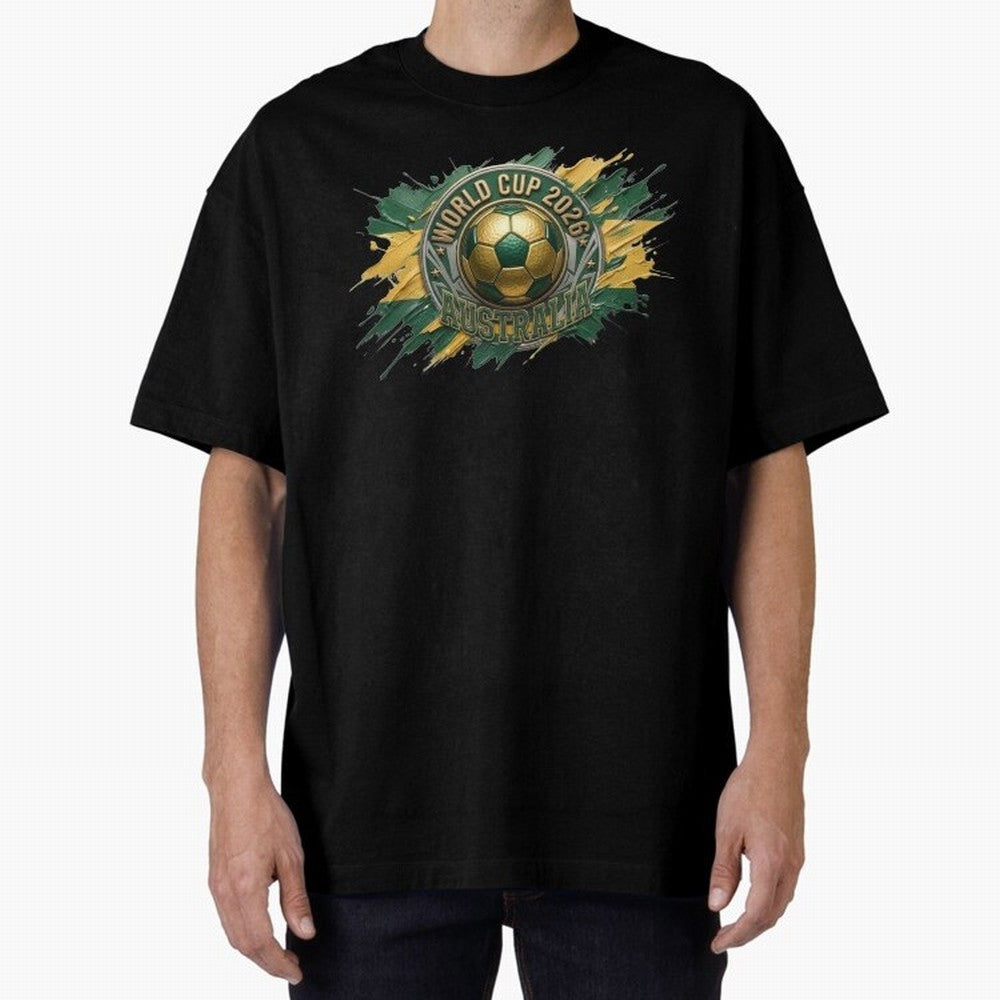 World Cup 2026 Australia Soccer Ball Paint Splash Classic T-Shirt Make Game Day About the FIFA World Cup 2026 Journey through Neymar, Haaland and Cristiano Ronaldo Highlights, Portugal, Spain and Germany Pride, Goal Celebration Energy, Supporter