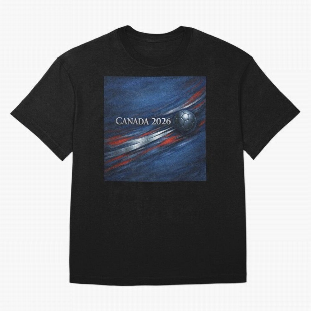 Canada 2026 Soccer Splash Classic T-Shirt Experience the Global Stage of FIFA World Cup 2026 USA Canada Mexico Capturing Messi and Cristiano Ronaldo, Brazil, Portugal and Argentina Energy, Fan Favorite Moments, National Team Passion, Big Match