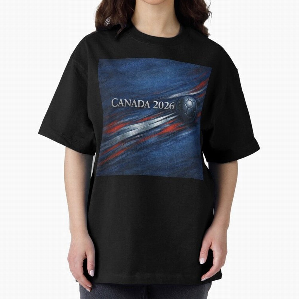 Canada 2026 Soccer Splash Classic T-Shirt Experience the Global Stage of FIFA World Cup 2026 USA Canada Mexico Capturing Messi and Cristiano Ronaldo, Brazil, Portugal and Argentina Energy, Fan Favorite Moments, National Team Passion, Big Match