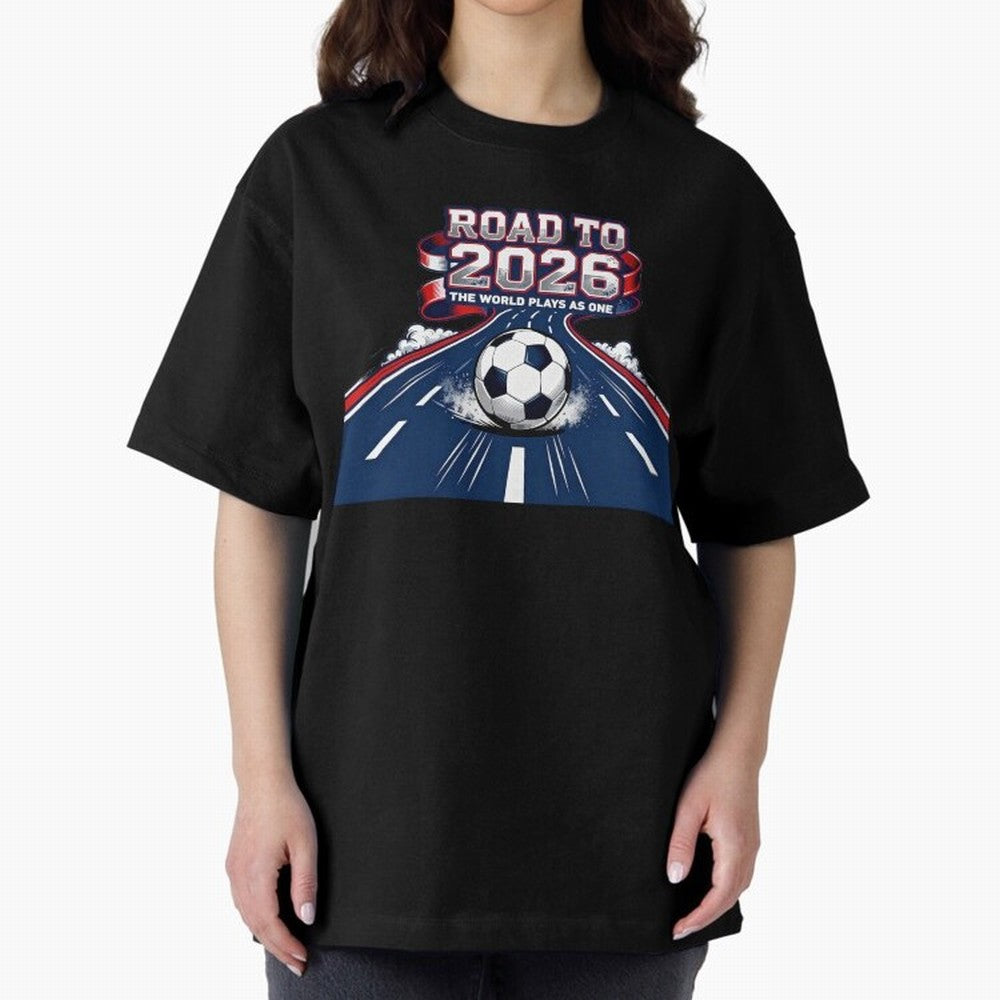 Road to 2026 ¨C The World Plays as One Classic T-Shirt Embrace Global Football Passion for FIFA World Cup 2026 Group Stage, Featuring Cristiano Ronaldo, Argentina, Worldwide Fan Energy, Dramatic Goals, Stadium Lights and Championship Celebrations;