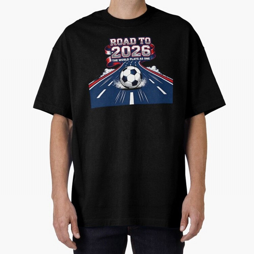 Road to 2026 ¨C The World Plays as One Classic T-Shirt Embrace Global Football Passion for FIFA World Cup 2026 Group Stage, Featuring Cristiano Ronaldo, Argentina, Worldwide Fan Energy, Dramatic Goals, Stadium Lights and Championship Celebrations;