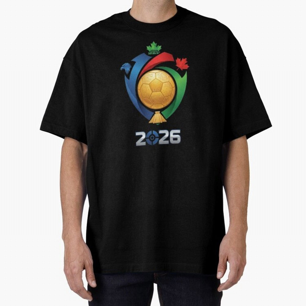 Golden Soccer Ball 2026 Host Nations Emblem Classic T-Shirt Celebrate the Magic of the FIFA World Cup 2026 Journey through Messi and Cristiano Ronaldo Highlights, Portugal Pride, Football Passion, Legendary Performances, Festival Vibes and
