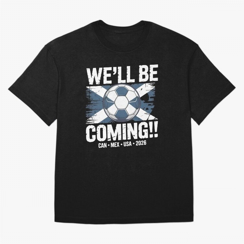 Scotland 2026 Football Qualification National Pride Classic T-Shirt Show Match Day Excitement for FIFA World Cup 2026 Group Stage for Fans of Messi, Neymar and Mbappe and Brazil, Portugal and Argentina, Bringing Football History, Final Match