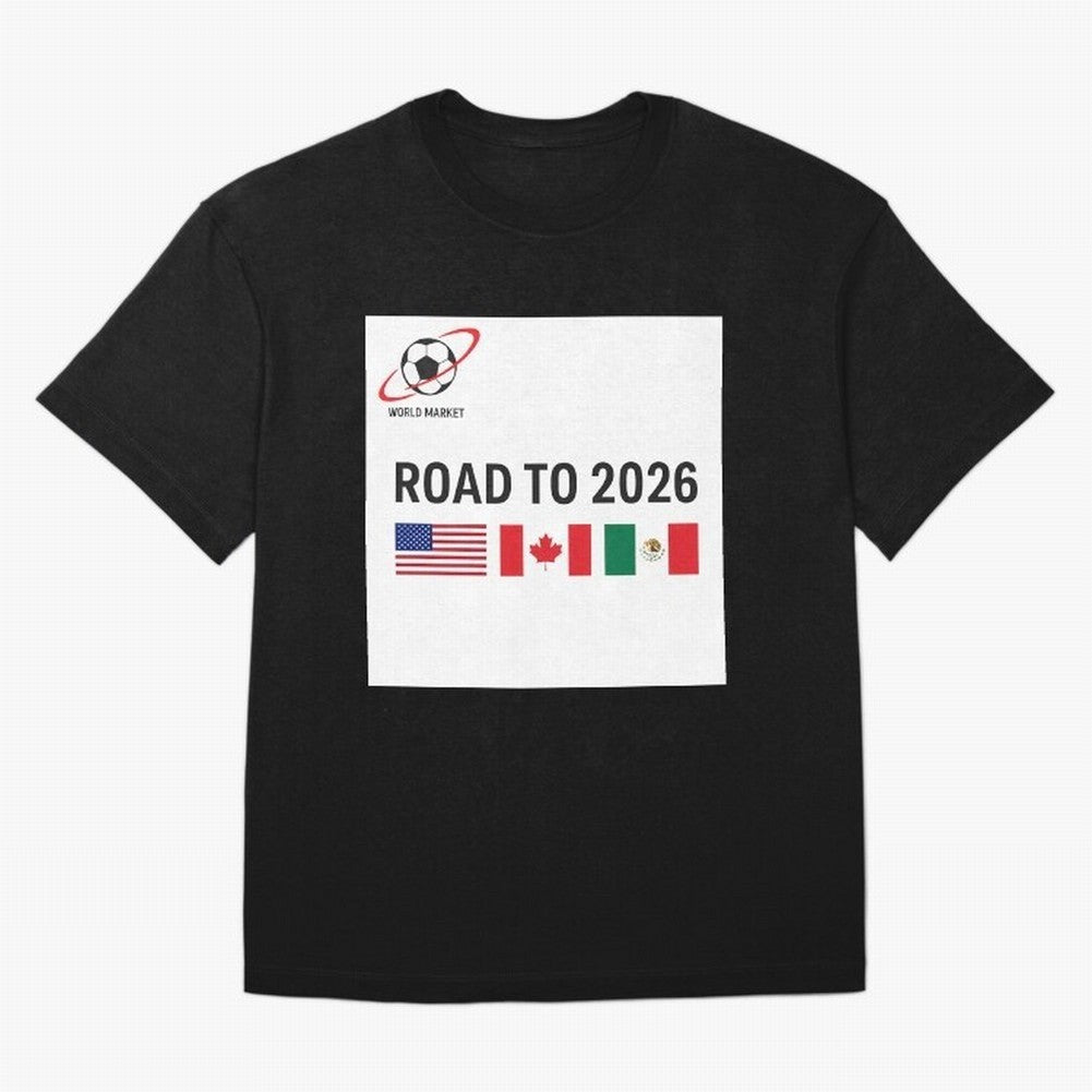 Road to World Cup 2026 Football Journey Classic T-Shirt Show Fan Pride Across FIFA World Cup 2026 USA Canada Mexico Made for CR7, Netherlands Energy, Championship Spirit, Famous Goals, Roaring Crowds and International Football Unity; Built for