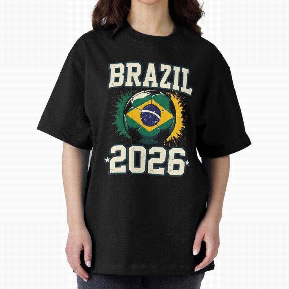 Brazil Soccer Football 2026 Classic T-Shirt Feel the Trophy Chase of the FIFA World Cup 2026 Group Stage Journey through Messi Highlights, Brazil Pride, Game Day Rituals, Football Legends, Country Pride and the Road to the Final; Perfect for Fans,