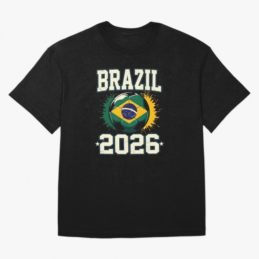 Brazil Soccer Football 2026 Classic T-Shirt Feel the Trophy Chase of the FIFA World Cup 2026 Group Stage Journey through Messi Highlights, Brazil Pride, Game Day Rituals, Football Legends, Country Pride and the Road to the Final; Perfect for Fans,
