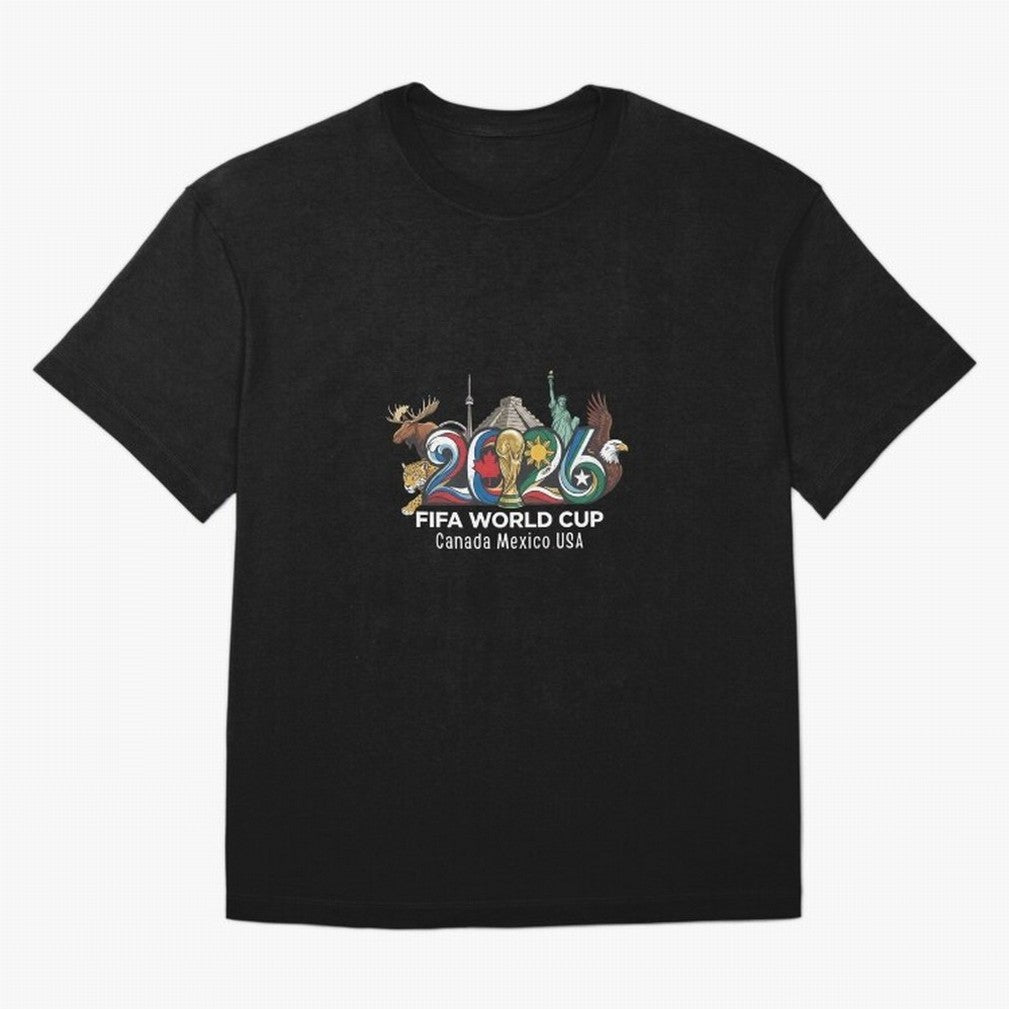 Skyline Landmarks 2026 World Cup Classic T-Shirt Celebrate Supporters United by FIFA World Cup 2026 Group Stage Filled with CR7 and Messi, Spain and Netherlands Energy, Football Festival Excitement, Trophy Ambitions, Country Rivalries and Star