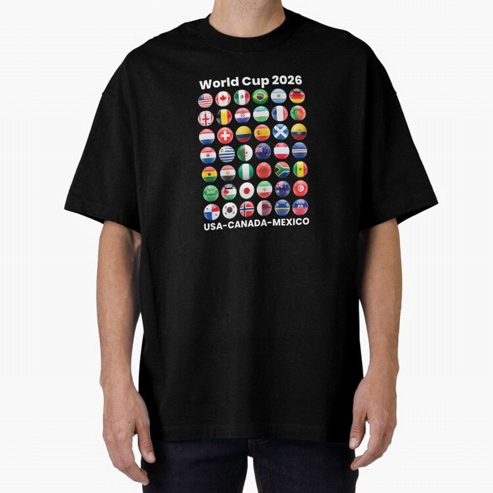 Soccer World Cup 2026 all Country Ball Football Fan Game Day Youth Sports Apparel For Men Women Kids Clothing Classic T-Shirt Bring Retro Soccer Energy to FIFA World Cup 2026 Group Stage for Fans of Haaland and Mbappe and Argentina, Bringing