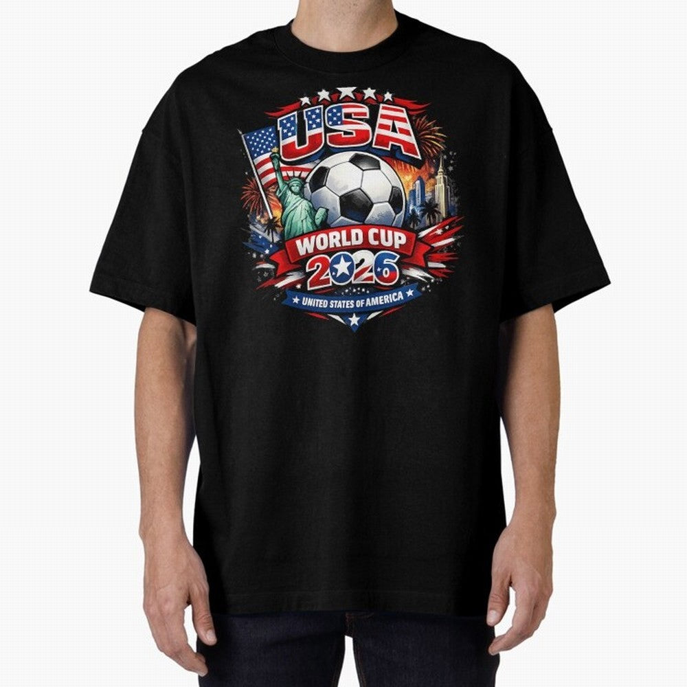 USA World Cup 2026 Soccer Graphic ¨C Patriotic Football Fan Art Classic T-Shirt Share FIFA World Cup 2026 Spirit, Featuring Argentina, France and Brazil, Neymar, Stadium Memories, Football Loyalty, International Chants and Championship Tradition;
