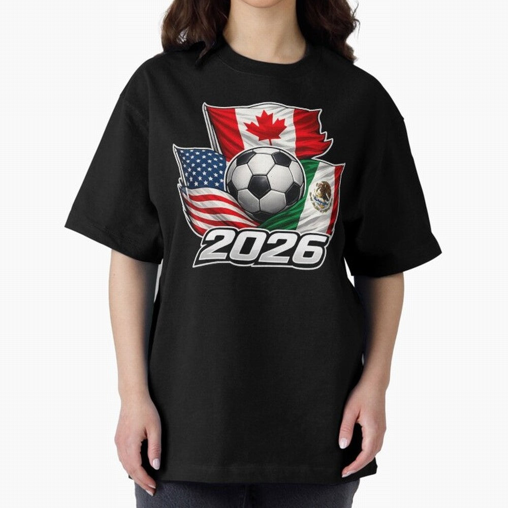 Soccer 2026 USA Canada Mexico ¨C World Football Flags Classic T-Shirt Represent the FIFA World Cup 2026 USA Canada Mexico Journey through Messi Highlights, Netherlands Pride, Retro Football Energy, Iconic Rivalries, Trophy Chase Drama and Stadium