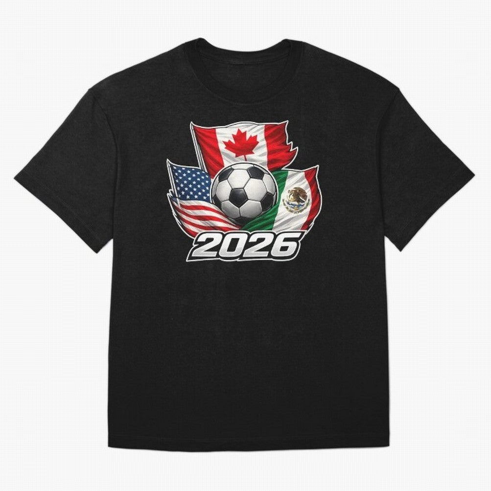Soccer 2026 USA Canada Mexico ¨C World Football Flags Classic T-Shirt Represent the FIFA World Cup 2026 USA Canada Mexico Journey through Messi Highlights, Netherlands Pride, Retro Football Energy, Iconic Rivalries, Trophy Chase Drama and Stadium