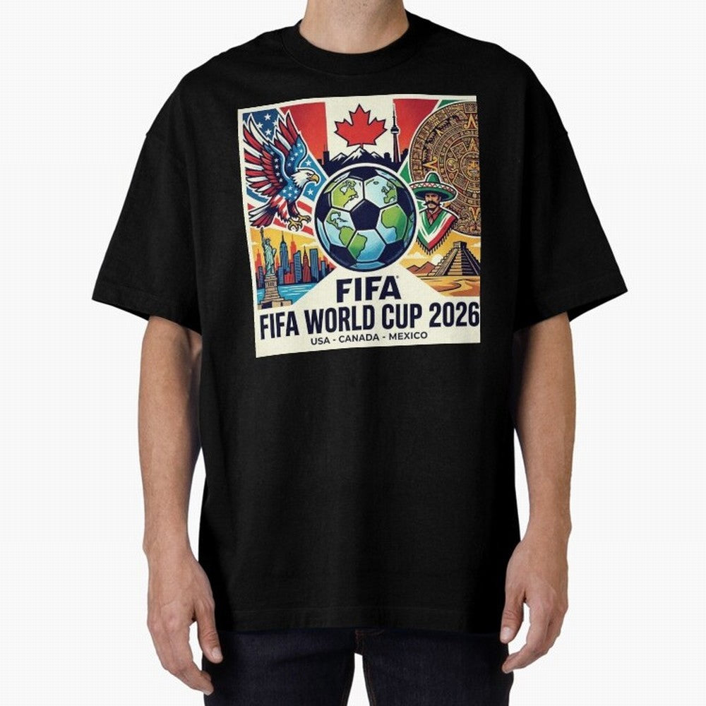 North America United Soccer 2026 Vintage Crest Classic T-Shirt Keep the Match Day Mood of FIFA World Cup 2026 USA Canada Mexico for Fans of Haaland and Brazil, Portugal and Argentina, Bringing Match Day Excitement, Supporter Culture, Golden Goals