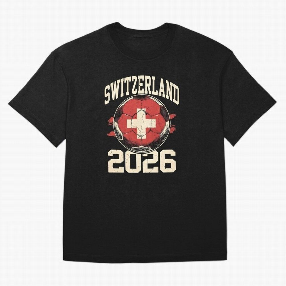 Switzerland 2026 World Cup Classic T-Shirt Show Championship Spirit for FIFA World Cup 2026 Group Stage Spirit, Made for Netherlands, CR7 and Messi, Champion Mindset, Group Stage Buzz, Knockout Tension and Passionate Fan Culture; Great for Watch