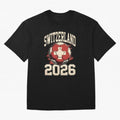 Switzerland 2026 World Cup Classic T-Shirt Celebrate Football Heritage in Global Football Passion for FIFA World Cup 2026 USA Canada Mexico, with Cristiano Ronaldo, Haaland and CR7, Spain, Worldwide Fan Energy, Dramatic Goals, Stadium Lights and