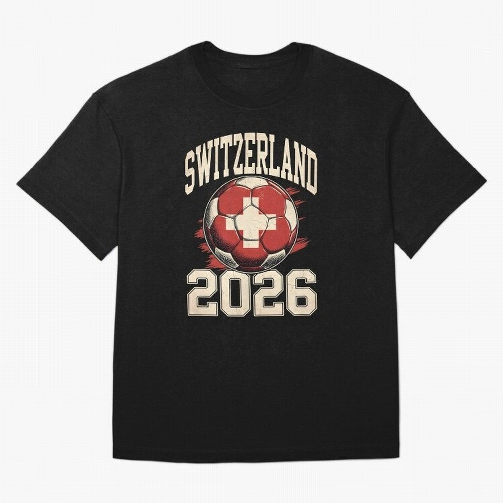 Switzerland 2026 World Cup Classic T-Shirt Celebrate Football Heritage in Global Football Passion for FIFA World Cup 2026 USA Canada Mexico, with Cristiano Ronaldo, Haaland and CR7, Spain, Worldwide Fan Energy, Dramatic Goals, Stadium Lights and