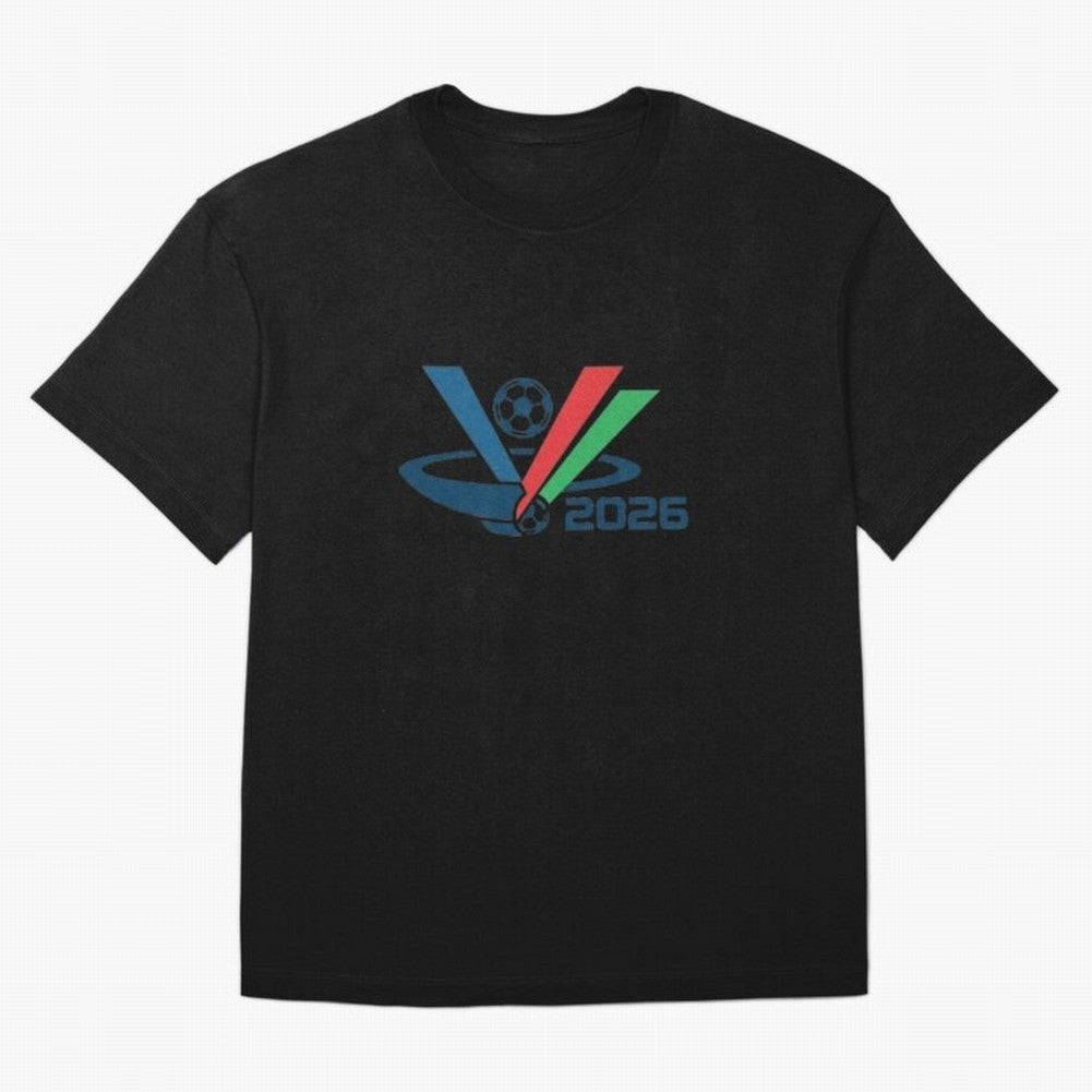 Minimalist FIFA 2026 V-Logo Design Classic T-Shirt Join the Countdown to the FIFA World Cup 2026 Group Stage Journey through Haaland and Mbappe Highlights, France Pride, Stadium Memories, Football Loyalty, International Chants and Championship