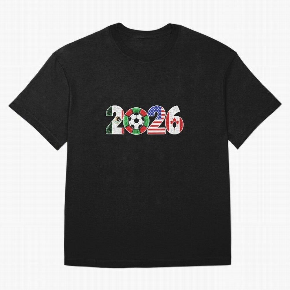 North American Soccer Spirit Team 2026 T-Shirt_82770209 Classic T-Shirt Support Global Football Passion for FIFA World Cup 2026, Driven by CR7, England and Germany, Supporter Pride, Iconic Celebrations, Legendary Names and Global Match Day Energy;