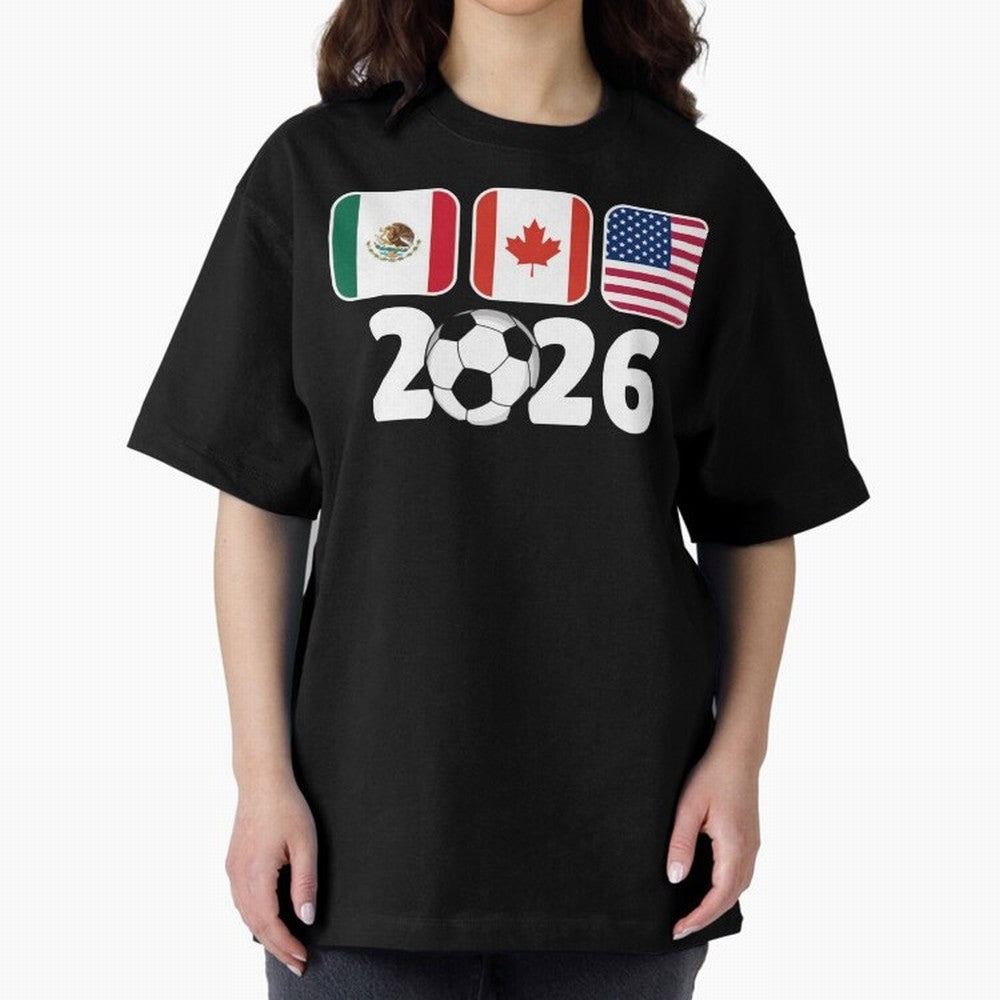 2026 World Cup North America Emblem Retro Classic T-Shirt Share FIFA World Cup 2026 Group Stage for Fans of Mbappe and Neymar and England, Bringing Worldwide Fan Energy, Dramatic Goals, Stadium Lights and Championship Celebrations; Great for Watch