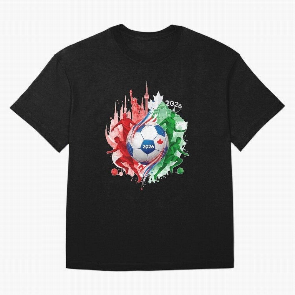 Internation Unity 2026 Classic T-Shirt Celebrate Classic Football Spirit in Global Football Passion for FIFA World Cup 2026, Inspired by Messi, CR7 and Mbappe, Brazil, Portugal and Argentina, Stadium Chants, National Pride, Trophy Dreams and