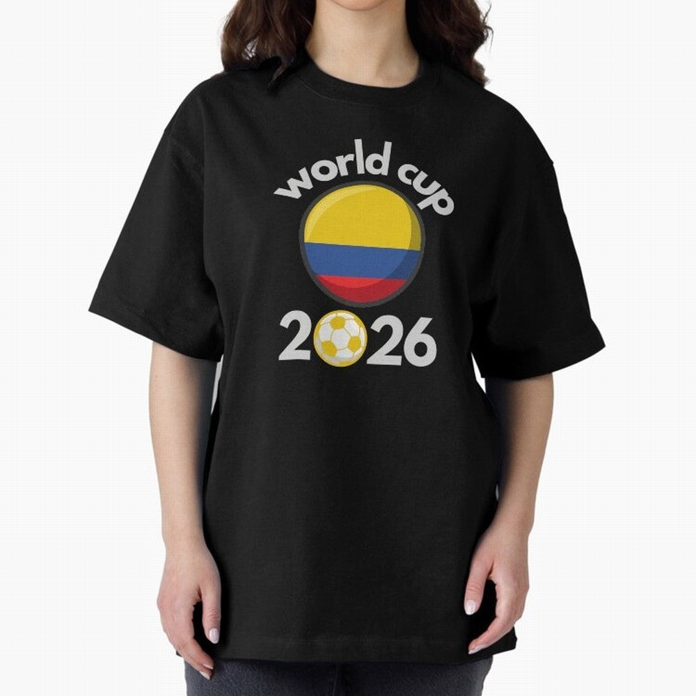 Columbia Flag World Cup 2026 Soccer Design ¨C Columbian Football Futbol Classic T-Shirt Support Your Favorite Stars during the FIFA World Cup 2026 USA Canada Mexico Journey through Haaland Highlights, Brazil Pride, Sports Nostalgia, International