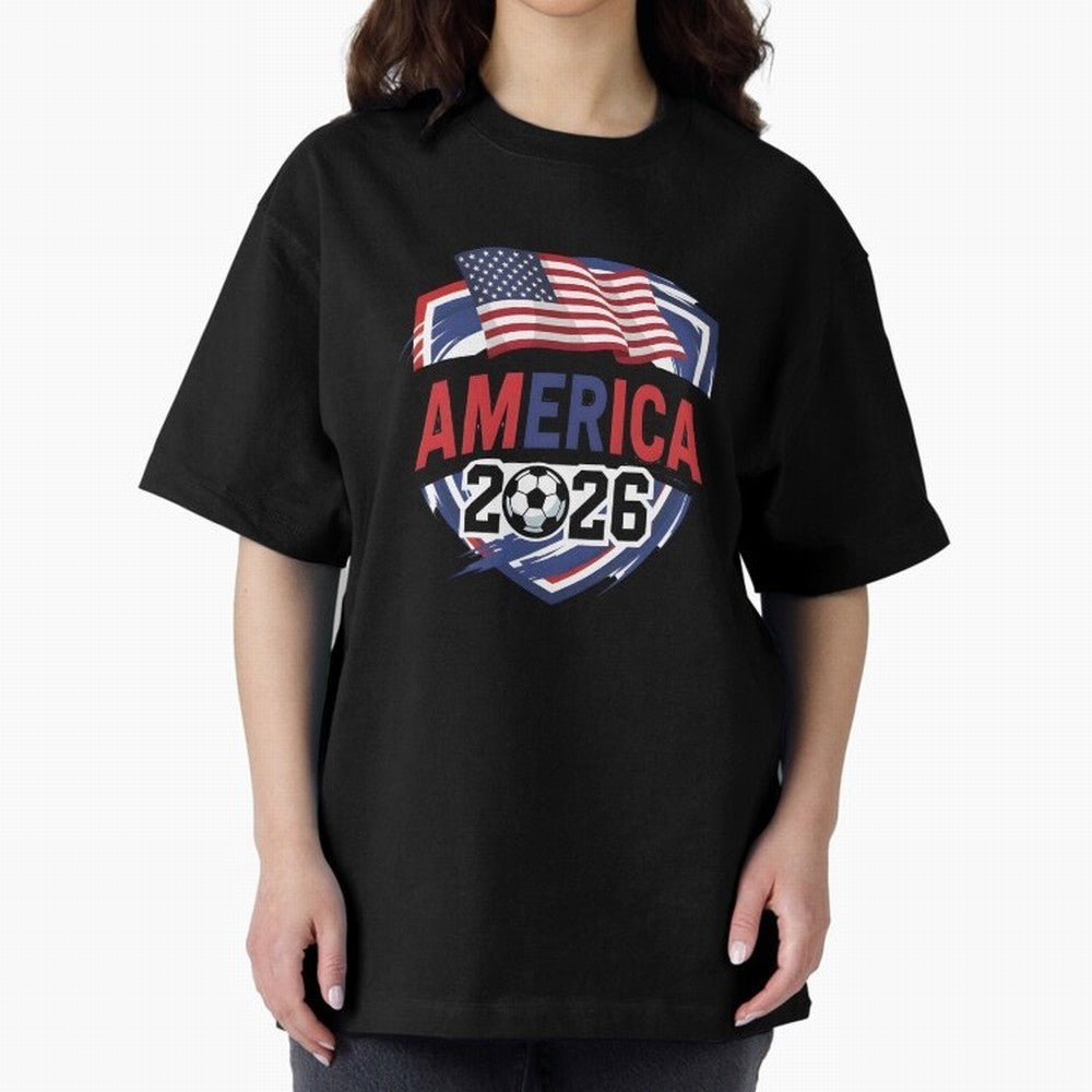 America World Cup 2026 ¨C USA Football Classic T-Shirt Get Ready for the FIFA World Cup 2026 USA Canada Mexico Journey through Cristiano Ronaldo, Haaland and CR7 Highlights, Spain Pride, Classic Soccer Heritage, Championship Pressure, Fan Loyalty