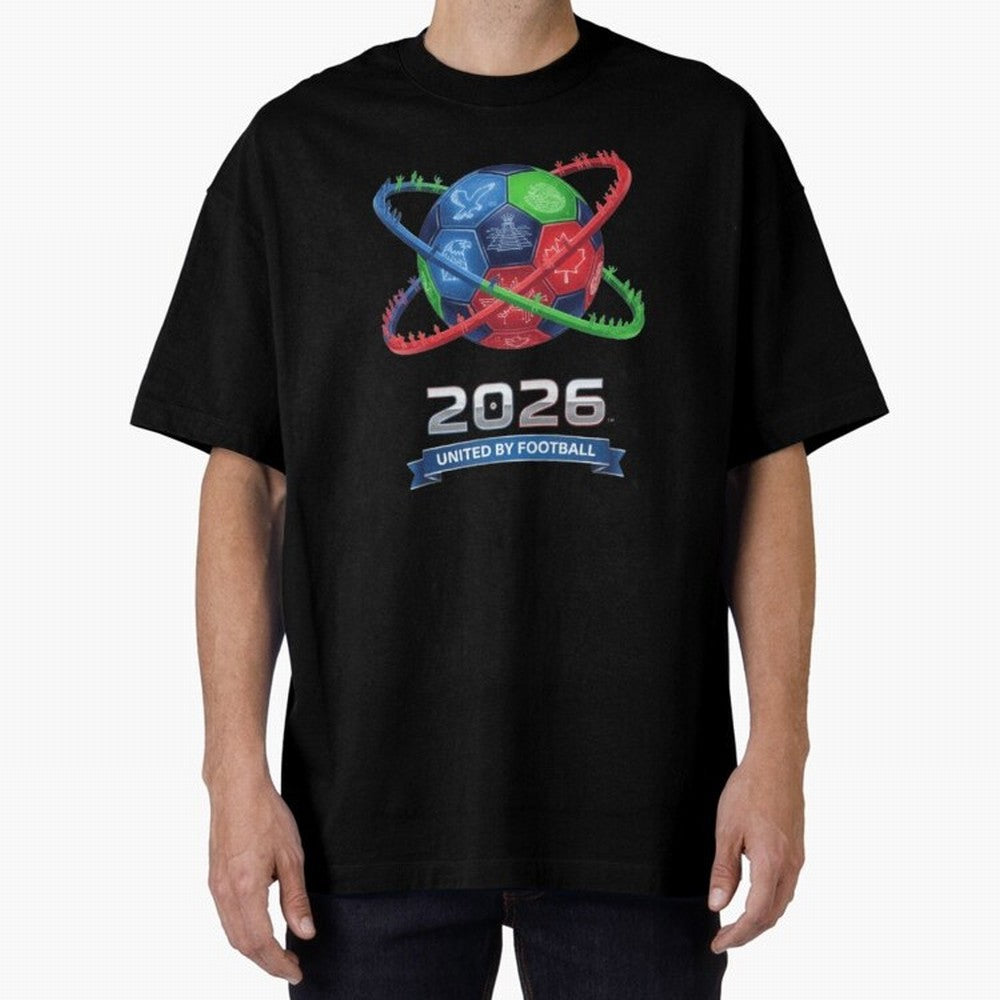 United by Football 2026 Global Connectivity Logo Classic T-Shirt Celebrate the Magic of FIFA World Cup 2026 Driven by CR7 and Messi, Portugal, Spain and Germany Energy, Soccer Culture, Superstar Moments, National Team Dreams and Competitive Fire;