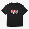 Glitched United 2026 Cup - North America Emblem Part 2 T-Shirt_82924673 Classic T-Shirt Celebrate Every Goal in Global Football Passion for FIFA World Cup 2026, Filled with Messi, CR7 and Mbappe, Spain, Championship Spirit, Famous Goals, Roaring