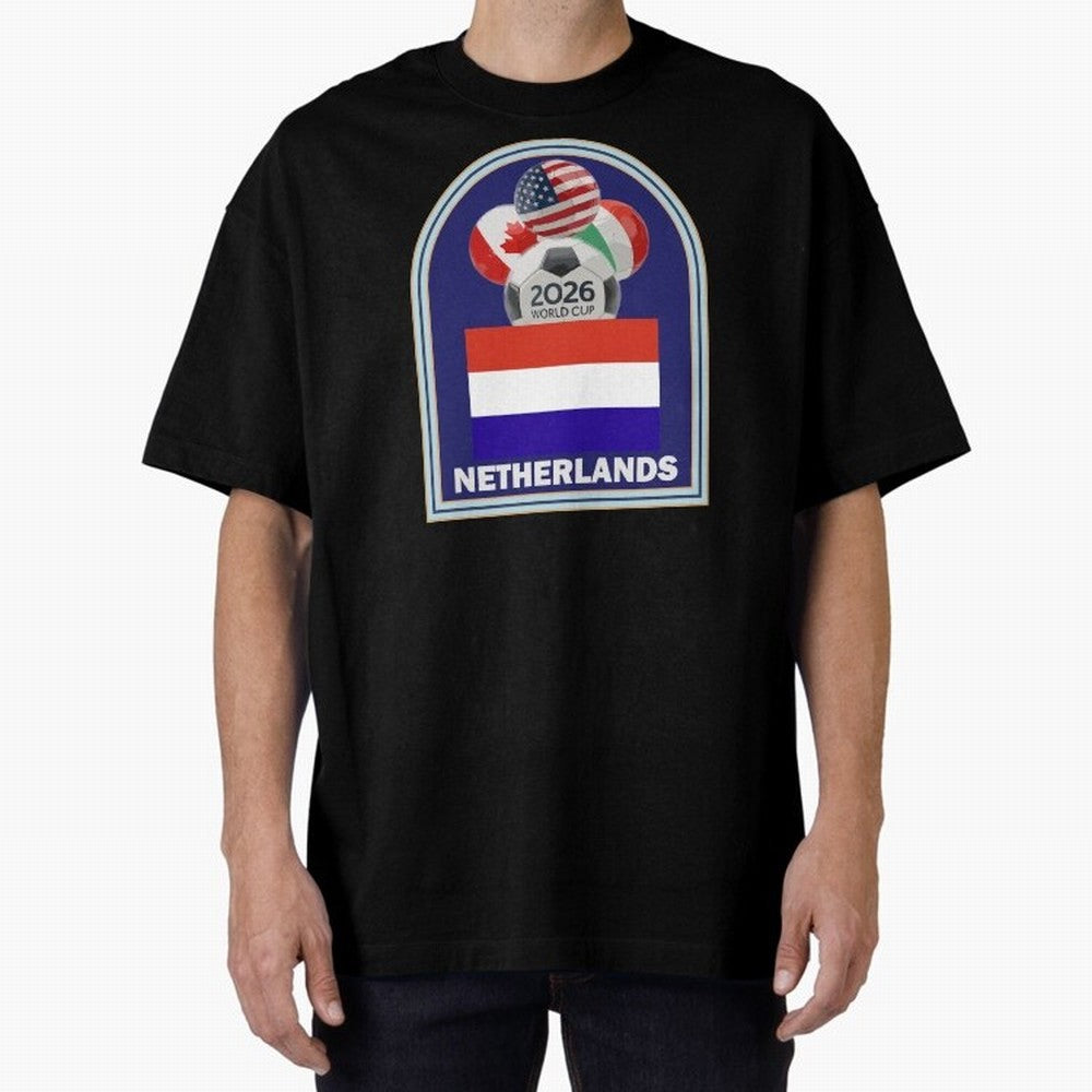 Netherlands 2026 Soccer T-shirt Classic T-Shirt Celebrate the Biggest Stage of FIFA World Cup 2026 USA Canada Mexico Spirit, Filled with Brazil, Cristiano Ronaldo, Haaland and CR7, Football History, Final Match Energy, Crowd Noise and Once in a