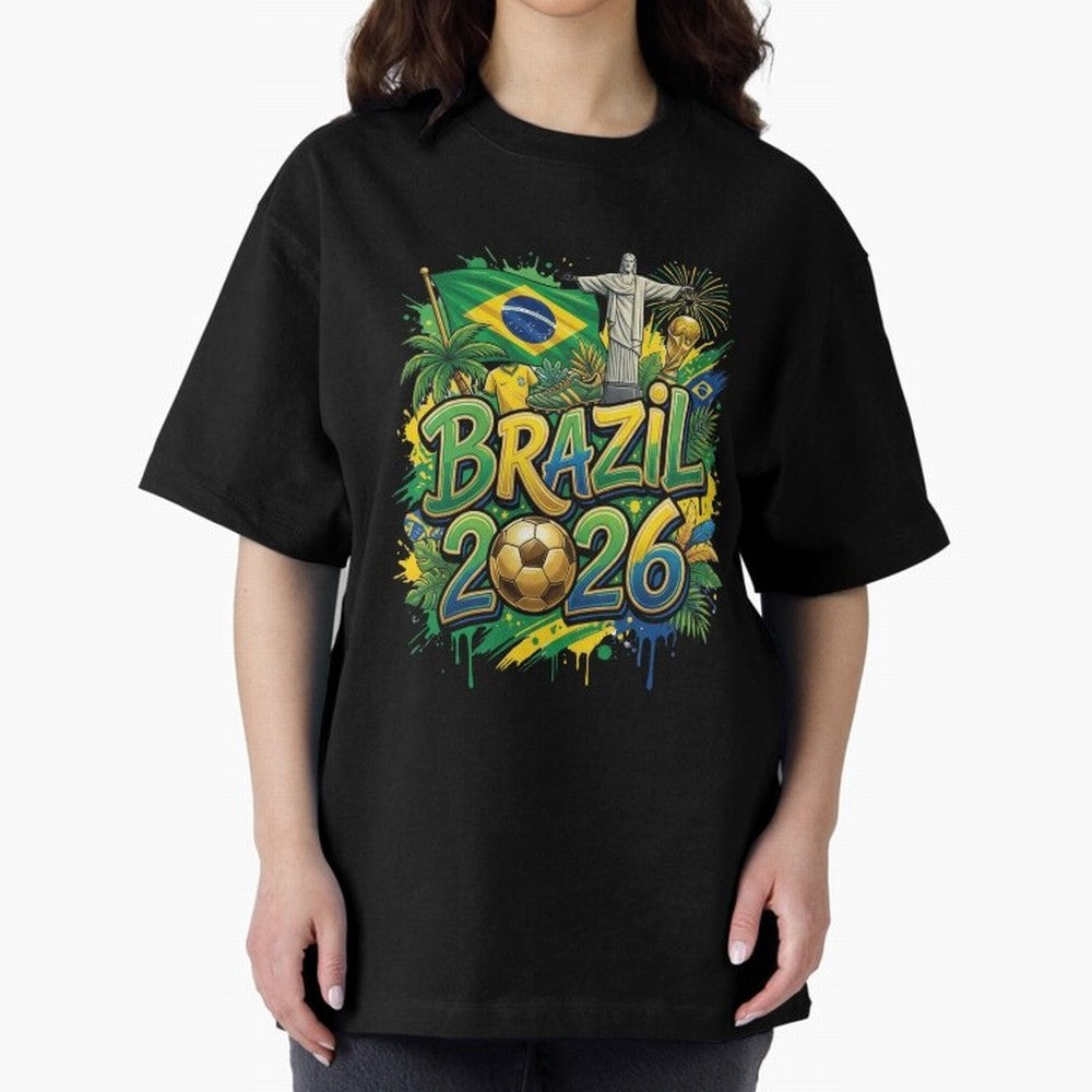 Brazil World Cup 2026 Football Legacy Classic T-Shirt Show Your Tournament Heart for the FIFA World Cup 2026 Journey through Mbappe Highlights, Spain Pride, Worldwide Fan Energy, Dramatic Goals, Stadium Lights and Championship Celebrations; Ideal