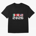 Glitched United 2026 Cup North America Emblem Part Classic T-Shirt Step into Global Football Passion for FIFA World Cup 2026 USA Canada Mexico, Made for Mbappe and Neymar, Spain and Netherlands, Supporter Pride, Iconic Celebrations, Legendary Names
