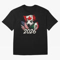 Soccer 2026 USA Canada Mexico ¨C World Football Flags Design Classic T-Shirt Turn Up for the FIFA World Cup 2026 Group Stage Journey through CR7 and Messi Highlights, England and Germany Pride, Goal Celebration Energy, Supporter Heritage, Football