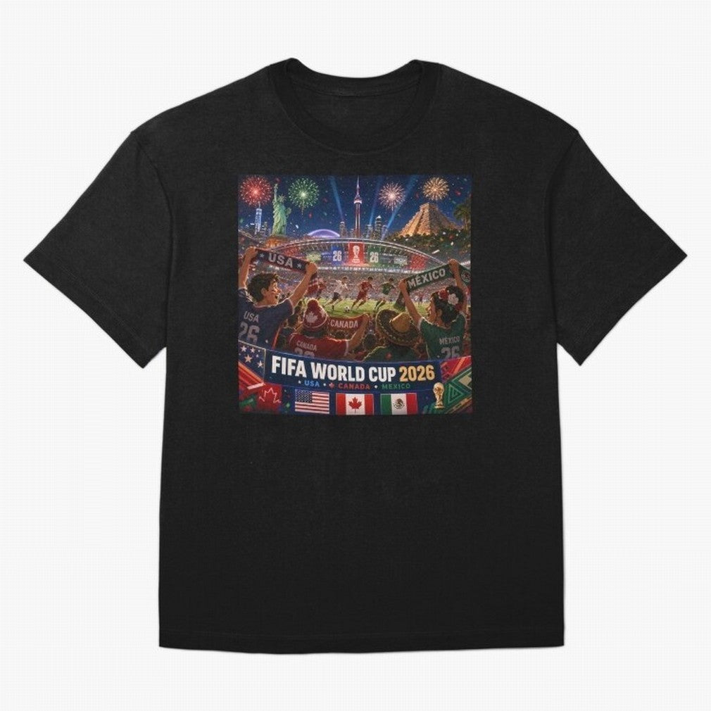 ? One Ball Three Nations 2026 #football 2026 Classic T-Shirt Live for the Drama of FIFA World Cup 2026 USA Canada Mexico Spirit, with Brazil, Portugal and Argentina, Neymar, Haaland and Cristiano Ronaldo, Stadium Memories, Football Loyalty,