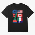North America Football Unity 2026 Classic T-Shirt Show Championship Spirit for Global Football Passion for FIFA World Cup 2026 Group Stage, with Cristiano Ronaldo, Spain, Worldwide Fan Energy, Dramatic Goals, Stadium Lights and Championship