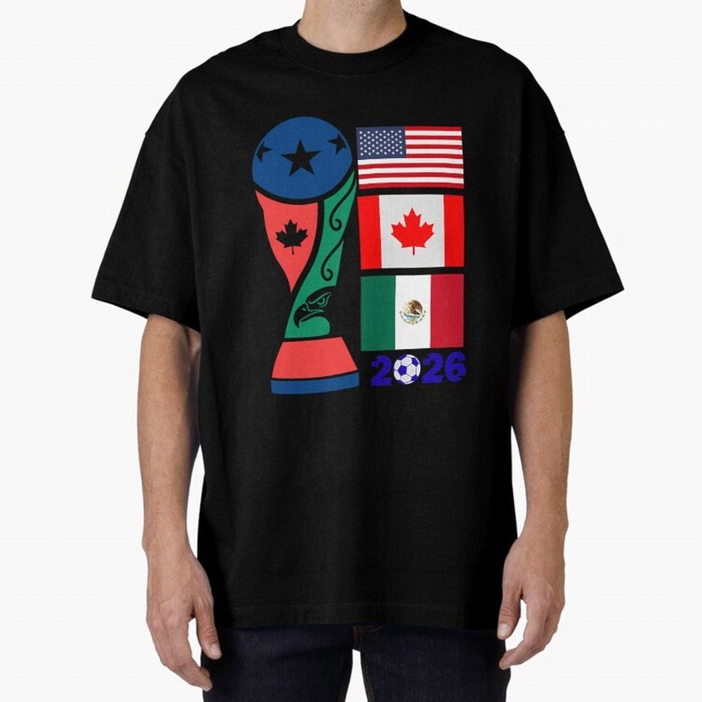 North America Football Unity 2026 Classic T-Shirt Show Championship Spirit for Global Football Passion for FIFA World Cup 2026 Group Stage, with Cristiano Ronaldo, Spain, Worldwide Fan Energy, Dramatic Goals, Stadium Lights and Championship