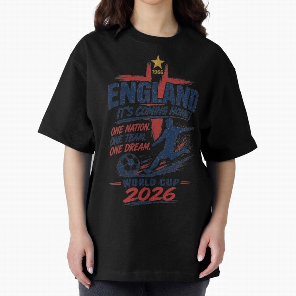 England Fan Art for World Cup 2026 Classic T-Shirt Showcase the FIFA World Cup 2026 USA Canada Mexico Journey through CR7 and Messi Highlights, Germany Pride, Football Passion, Legendary Performances, Festival Vibes and Supporter Community; Created