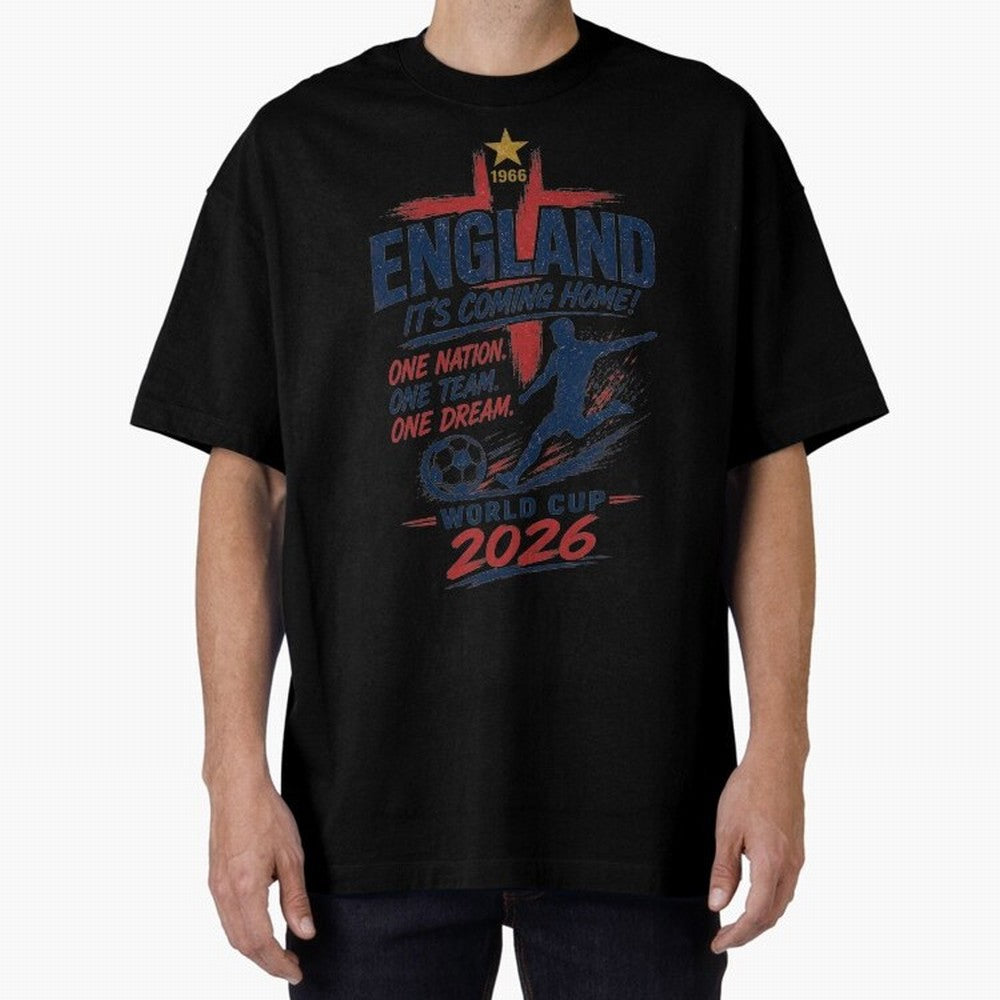England Fan Art for World Cup 2026 Classic T-Shirt Showcase the FIFA World Cup 2026 USA Canada Mexico Journey through CR7 and Messi Highlights, Germany Pride, Football Passion, Legendary Performances, Festival Vibes and Supporter Community; Created