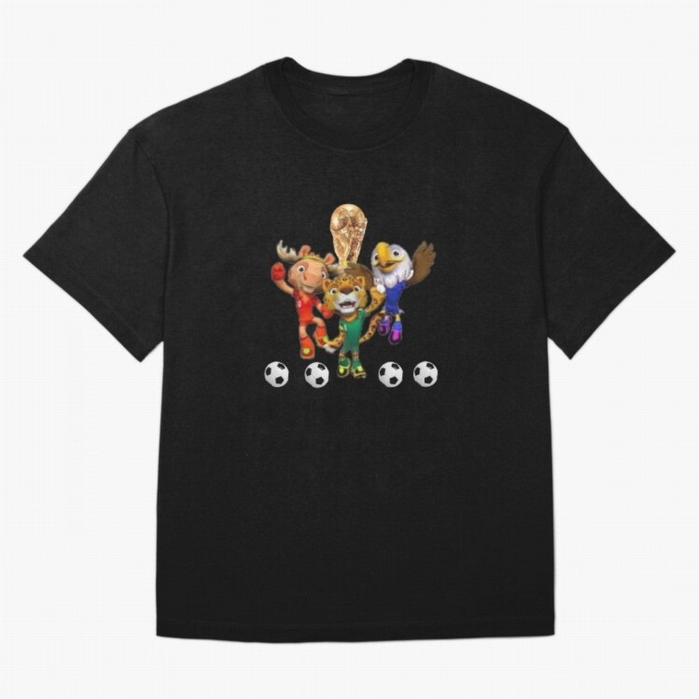 World Cup Mascot Classic T-Shirt Join the Countdown to Global Football Passion for FIFA World Cup 2026 USA Canada Mexico, Celebrating Messi, CR7 and Mbappe, England, Supporter Pride, Iconic Celebrations, Legendary Names and Global Match Day Energy;