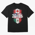 Glitched United 2026 - North America Emblem Classic T-Shirt Back the Journey through FIFA World Cup 2026 for Fans of Messi, Neymar and Mbappe and Germany, Bringing Tournament Hype, Historic Matchups, Family Viewing Parties and Global Sports Pride;