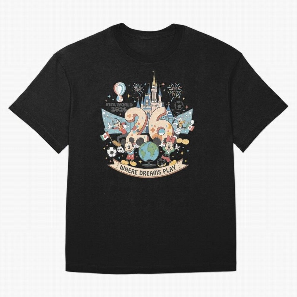 Dreamland Football 26 Shirt | Cute Cartoon Global Celebration Tee Classic T-Shirt Live the Energy of FIFA World Cup 2026 Group Stage with CR7, France and Portugal Energy, Stadium Chants, National Pride, Trophy Dreams and Unforgettable Football