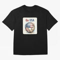 Go USA Soccer Ball Flag | American Football Fan Graphic Tee Classic T-Shirt Back the Journey through Global Football Passion for FIFA World Cup 2026 Group Stage, Centered on CR7, Argentina, France and Brazil, Goal Celebration Energy, Supporter