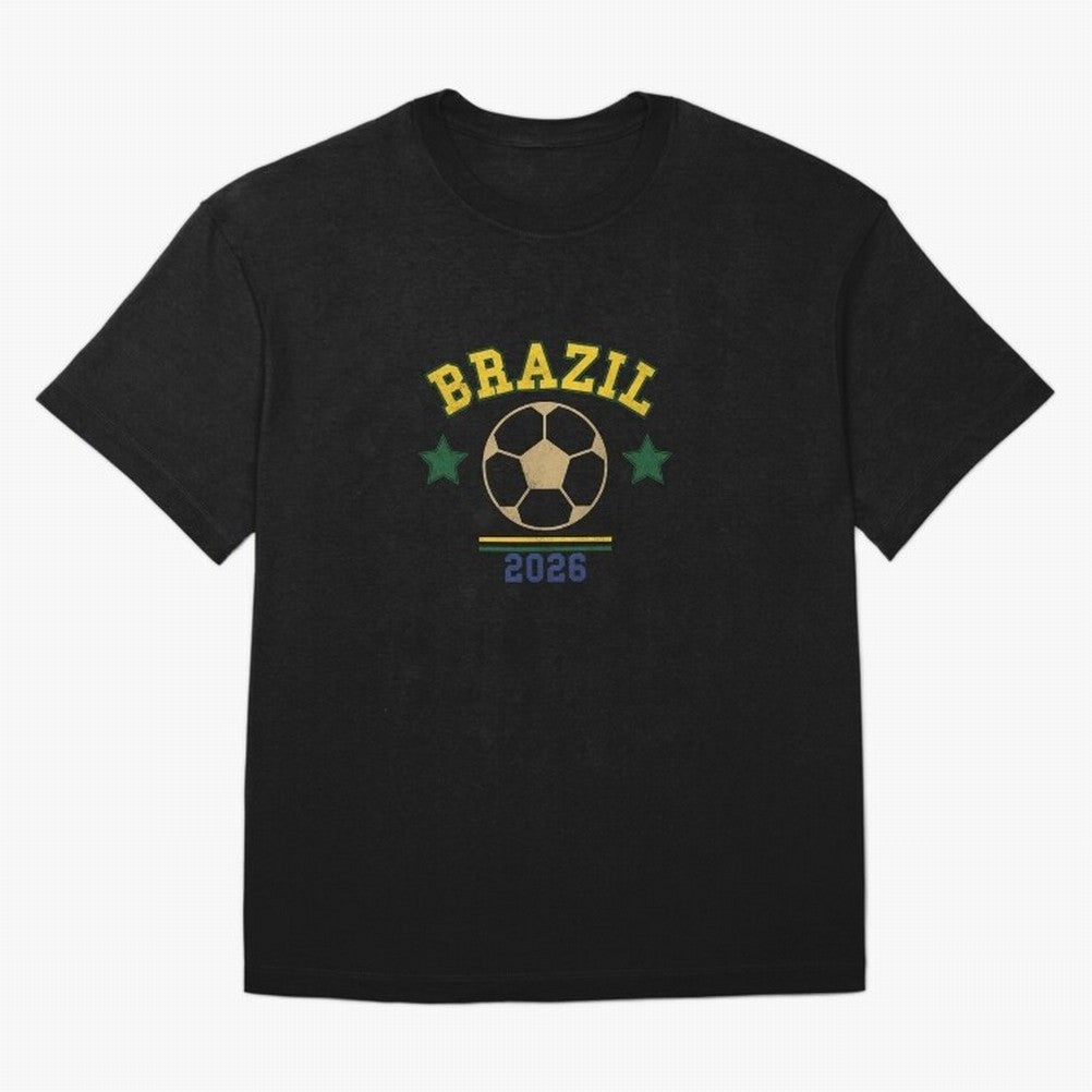 Brazil 2026 ¡ª Vintage Soccer Tee Classic T-Shirt Celebrate the Magic of the FIFA World Cup 2026 Journey through CR7 Highlights, Netherlands Pride, Soccer Culture, Superstar Moments, National Team Dreams and Competitive Fire; Perfect for Fans,
