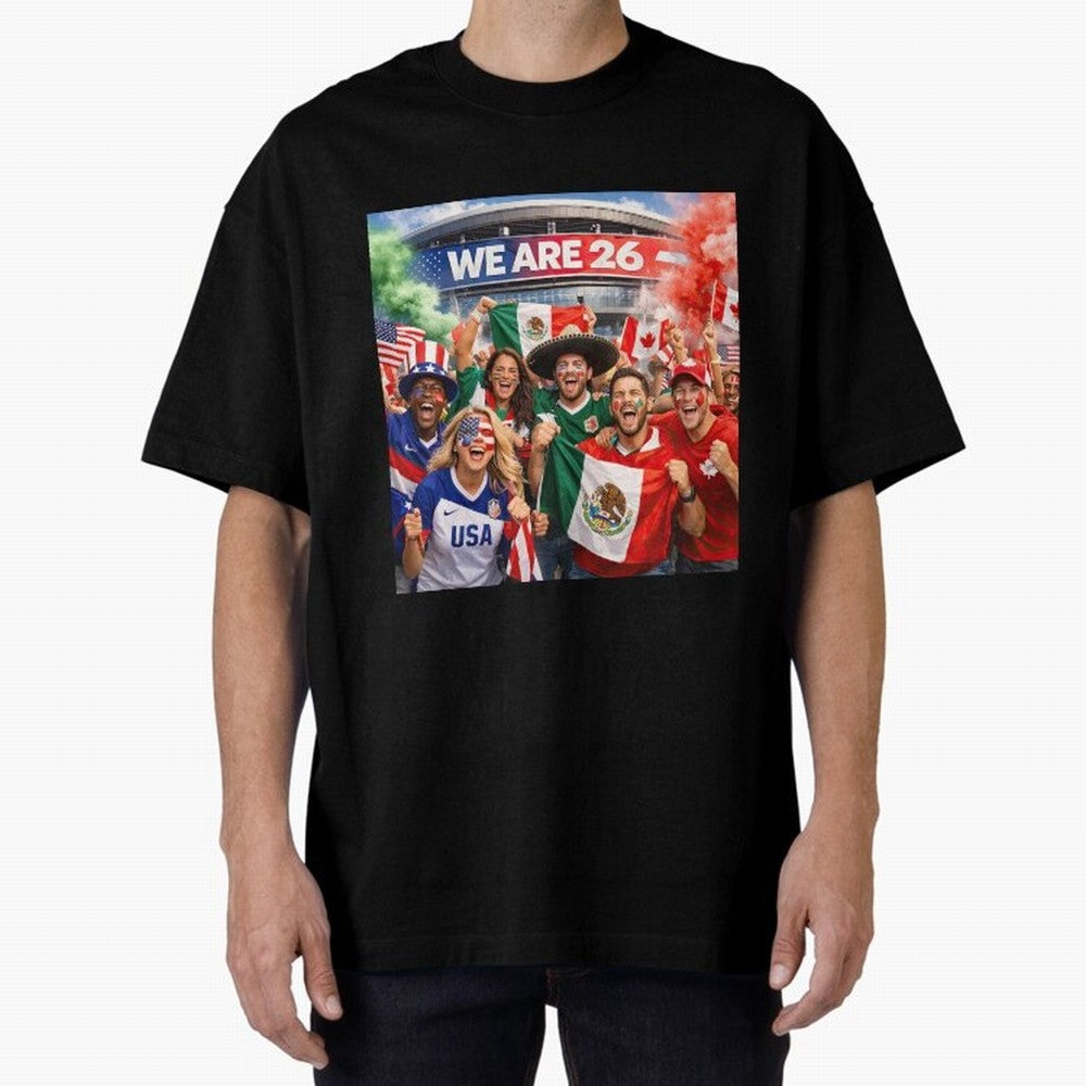 2026 FIFA World Cup Celebration Classic T-Shirt Carry FIFA World Cup 2026 USA Canada Mexico for Fans of Messi and Cristiano Ronaldo and Brazil, Bringing Worldwide Fan Energy, Dramatic Goals, Stadium Lights and Championship Celebrations; Made for